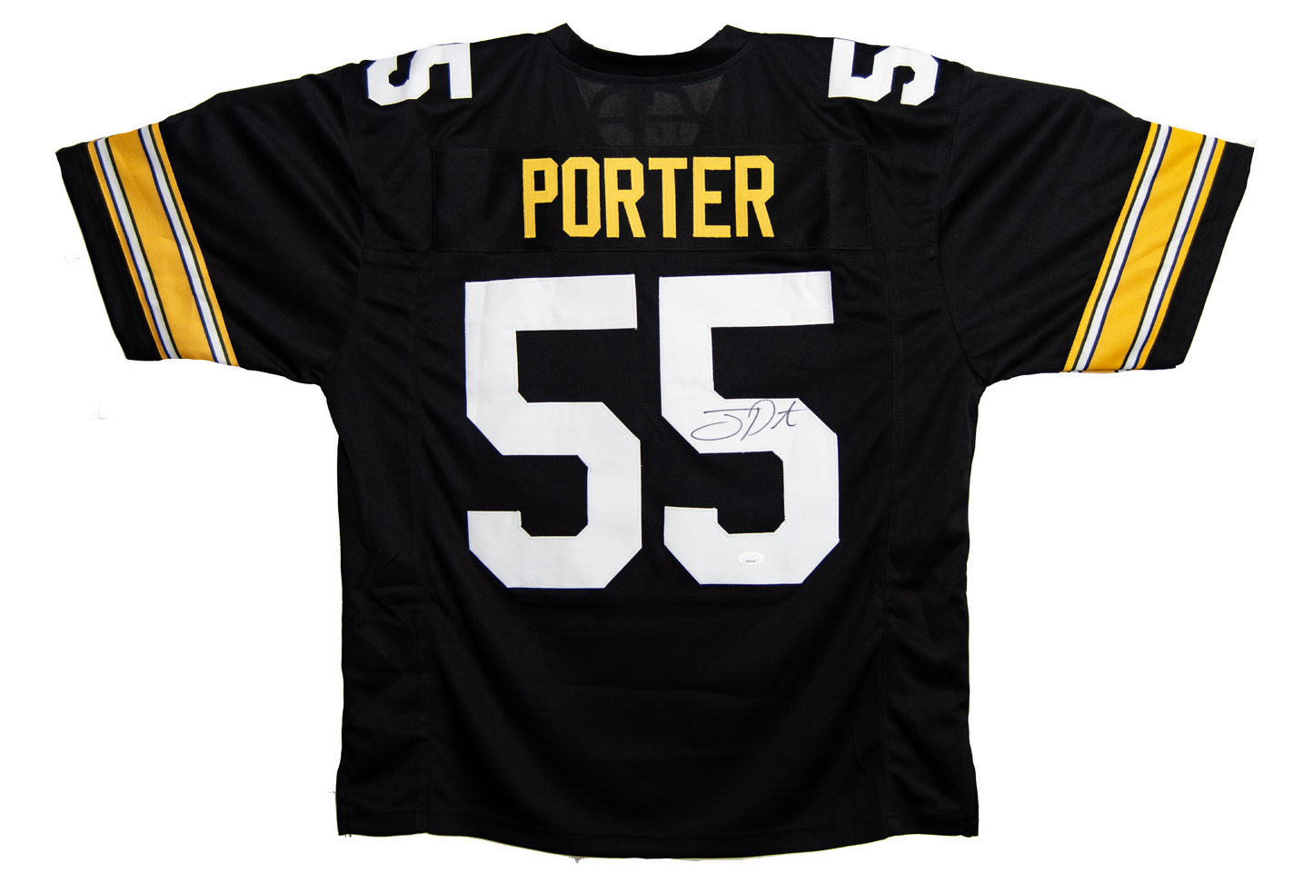 Joey Porter Sr Autographed Custom Black Pittsburgh Jersey