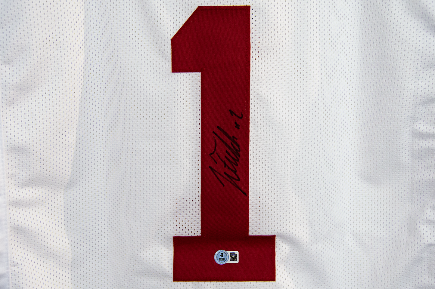 Justin Fields Autographed Custom White Ohio State Jersey