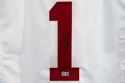 Justin Fields Autographed Custom White Ohio State Jersey