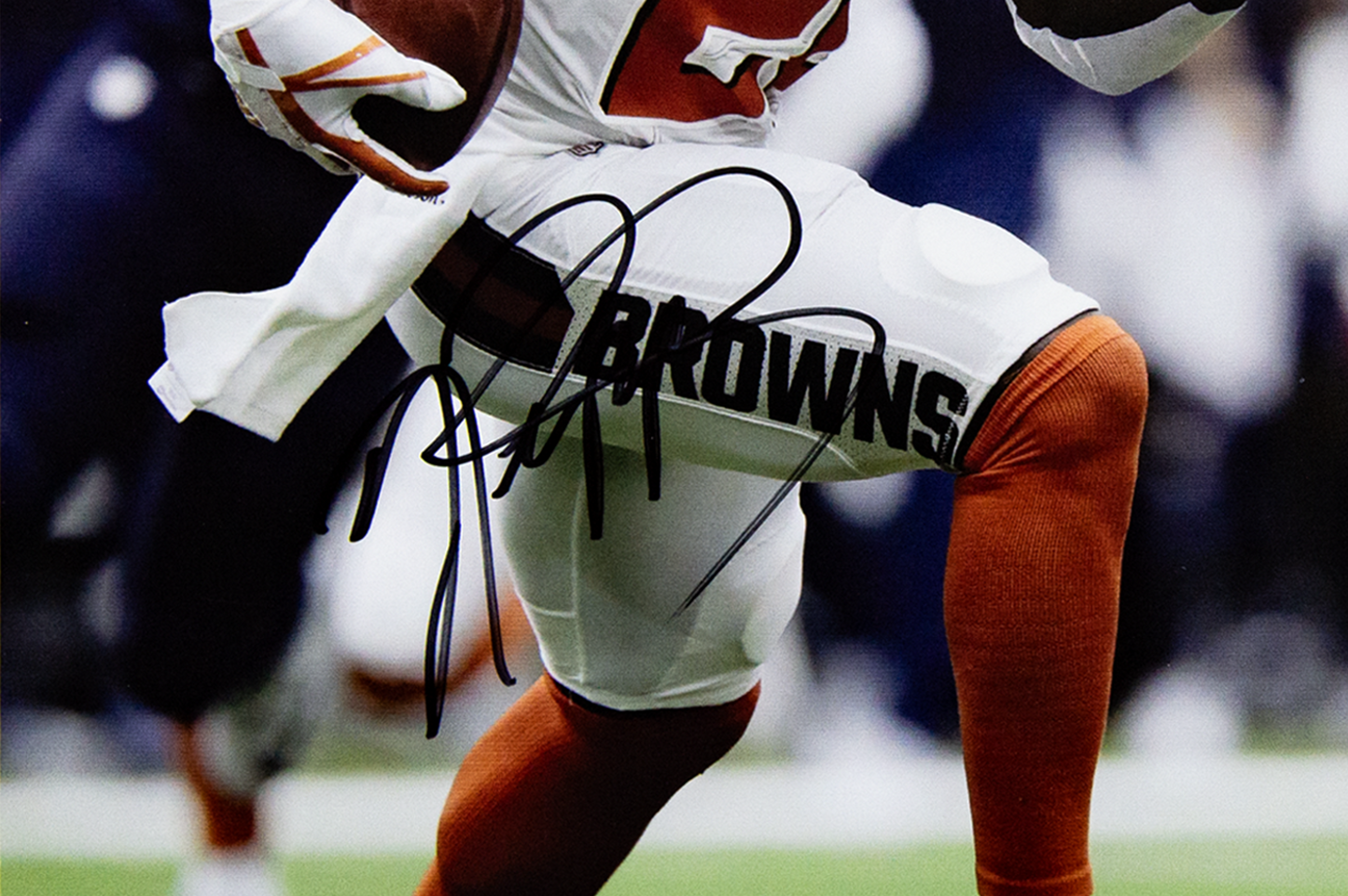 Jabrill Peppers Autographed 11x14 Cleveland Browns Photo