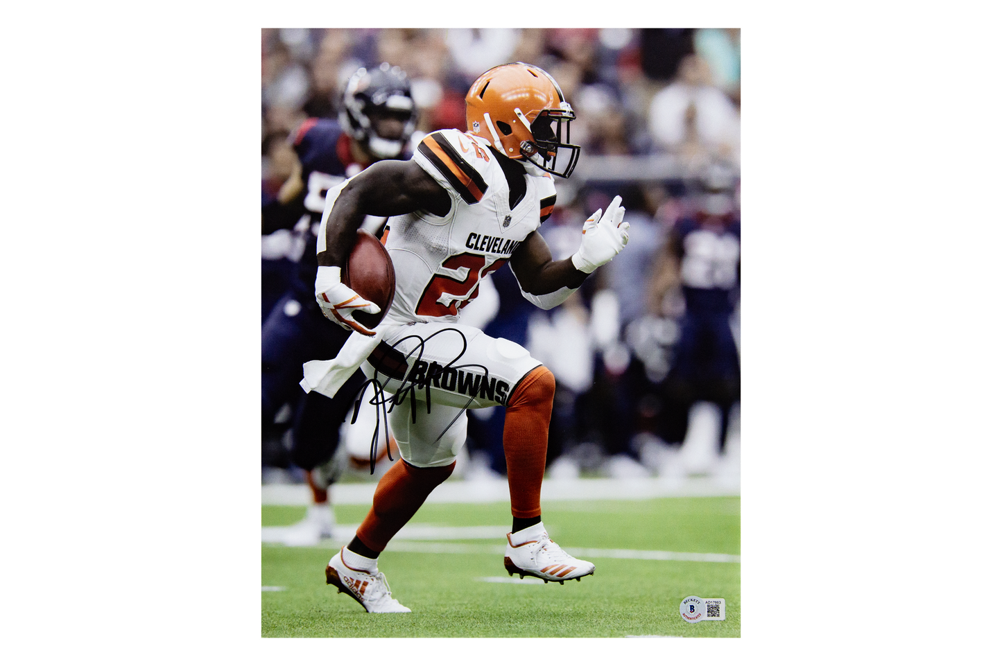 Jabrill Peppers Autographed 11x14 Cleveland Browns Photo