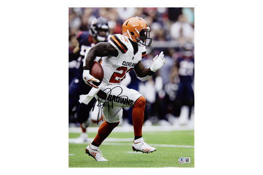 Jabrill Peppers Autographed 11x14 Cleveland Browns Photo