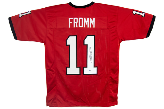 Jake Fromm Autographed Custom Red Georgia Jersey