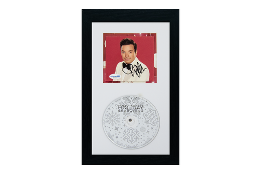 Jimmy Fallon Autographed 7x12 'Holiday Seasoning' CD Display