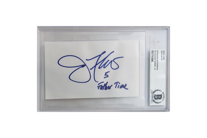 Joe Flacco Autographed Encapsulated Slab (Father Time)