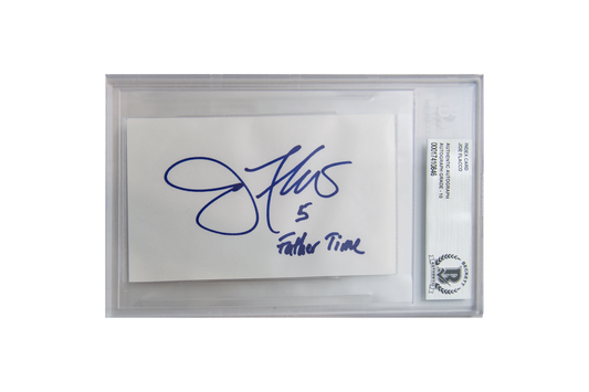 Joe Flacco Autographed Encapsulated Slab (Father Time)