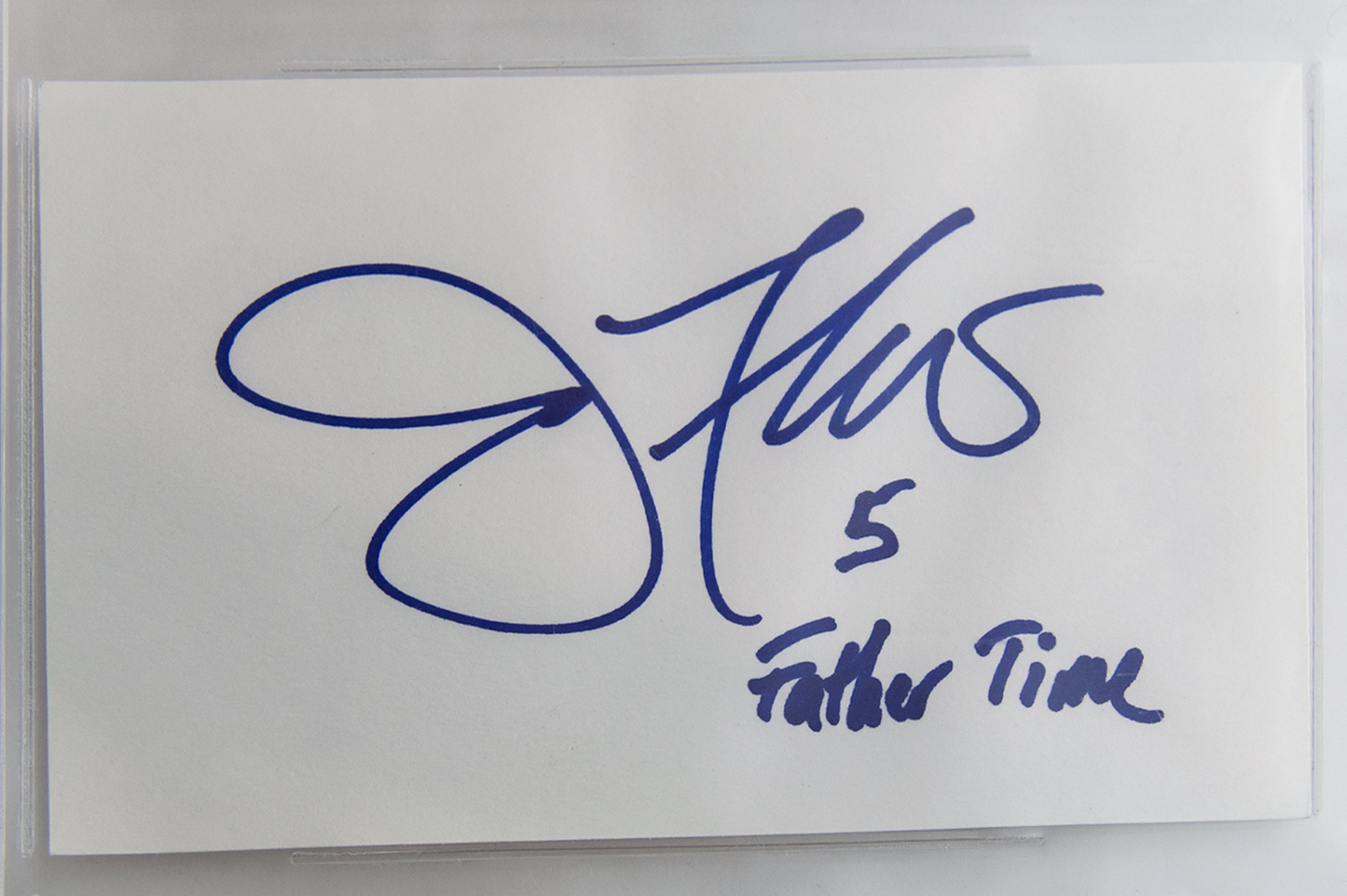 Joe Flacco Autographed Encapsulated Slab (Father Time)