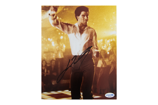 John Travolta Autographed 'Saturday Night Fever'8x10 Photo