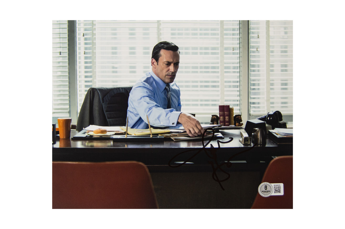 Jon Hamm Autographed 8X10 'Mad Men' Photo