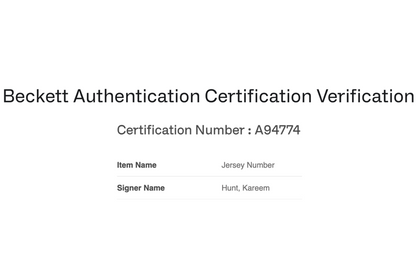 Kareem Hunt Autographed Custom Brown Cleveland Jersey