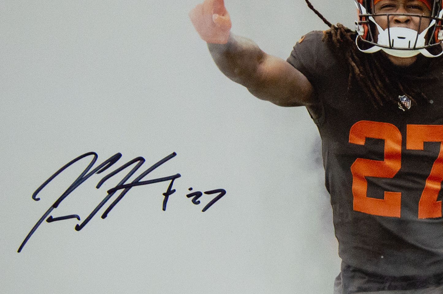 Kareem Hunt Autographed Cleveland Browns Photo