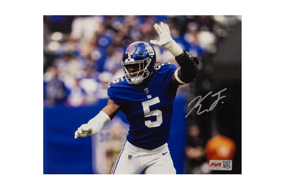 Kayvon Thibodeaux Autographed 8x10 New York Giants Photo