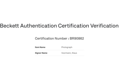 Klaus Voormann Autographed 8x10 Photo