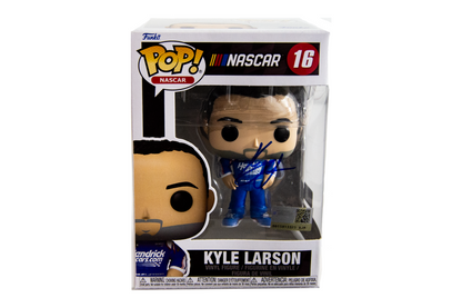 Kyle Larson Autographed NASCAR Funko Pop #16