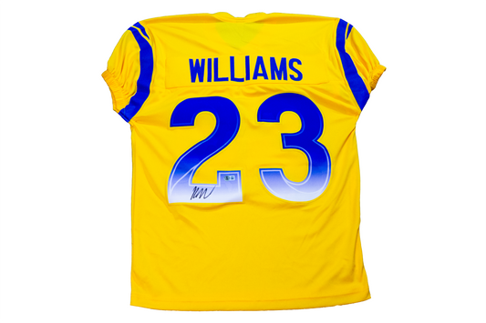 Kyren Williams Autographed Yellow Los Angeles Custom Jersey