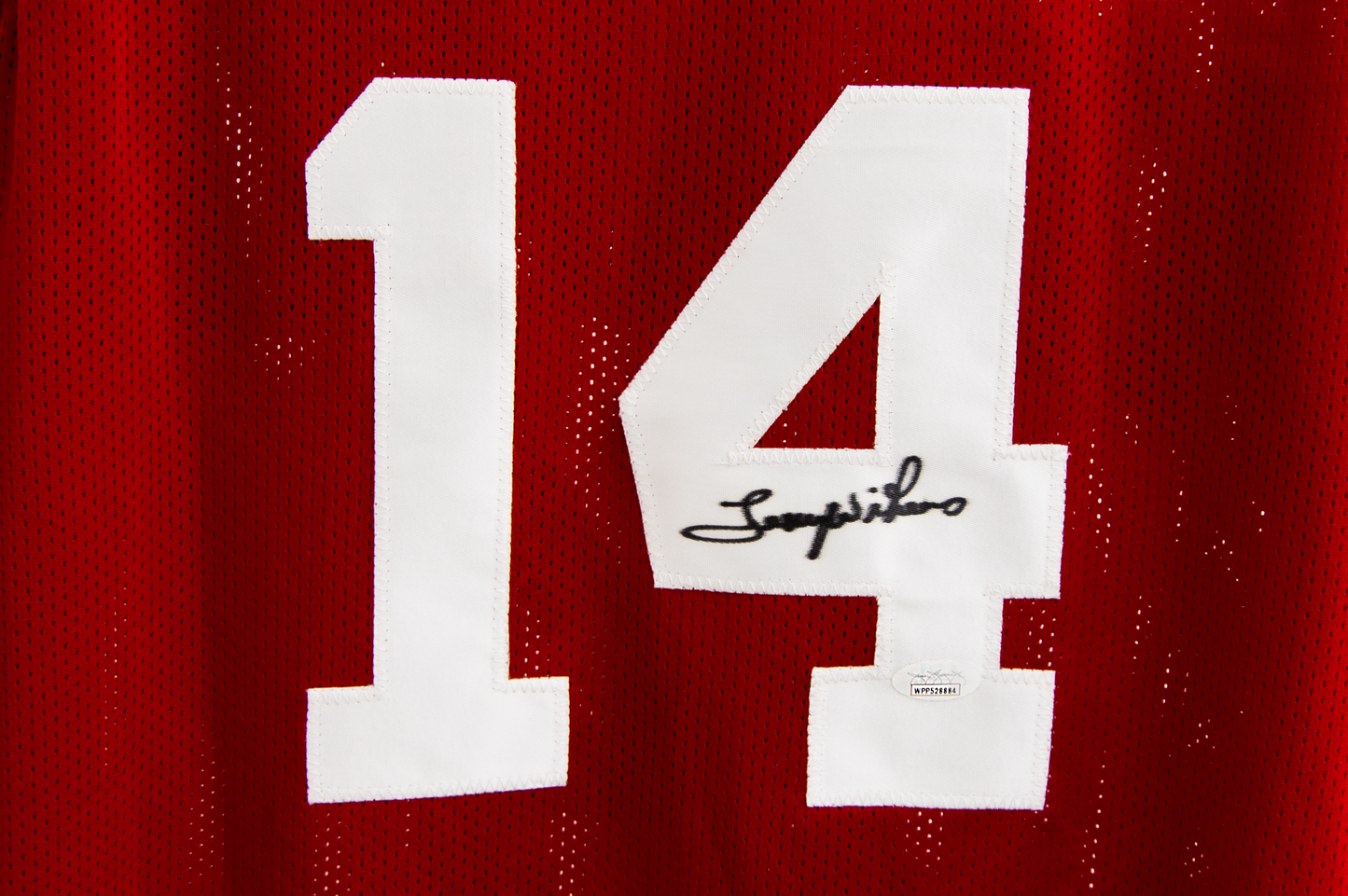 Lenny Wilkens Autographed Custom Red Atlanta Jersey