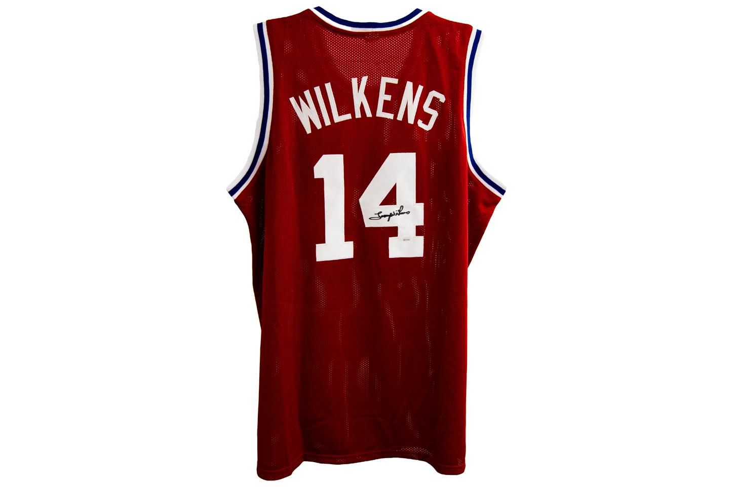 Lenny Wilkens Autographed Custom Red Atlanta Jersey