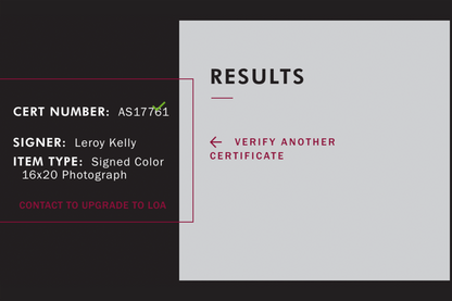 Leroy Kelly Autographed 16x20 Cleveland Browns Photo (HOF 94)