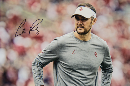 Lincoln Riley Autographed 16x20 Oklahoma Sooners Photo