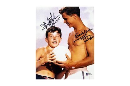 Jerry Mathers and Tony Dow Autographed 'Leave It To Beaver' 8x10 Photo