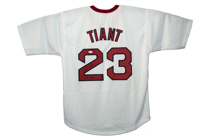 Luis Tiant Autographed White Boston Custom Jersey (El Tiante)