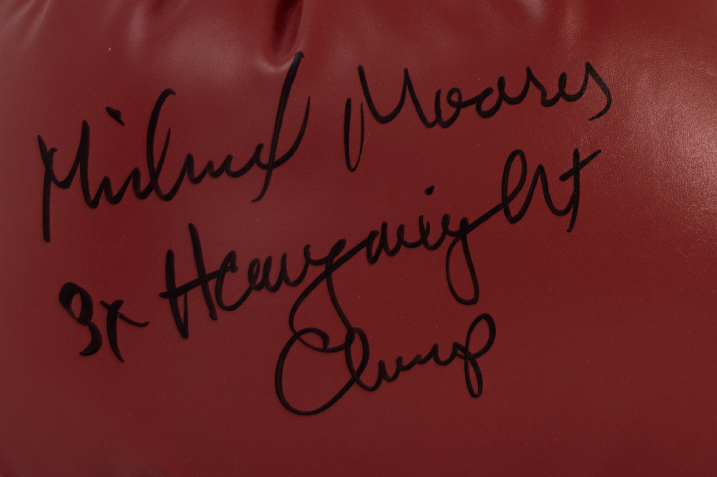 Michael Moorer Autographed Everlast Boxing Glove (3x Heavyweight Champ)