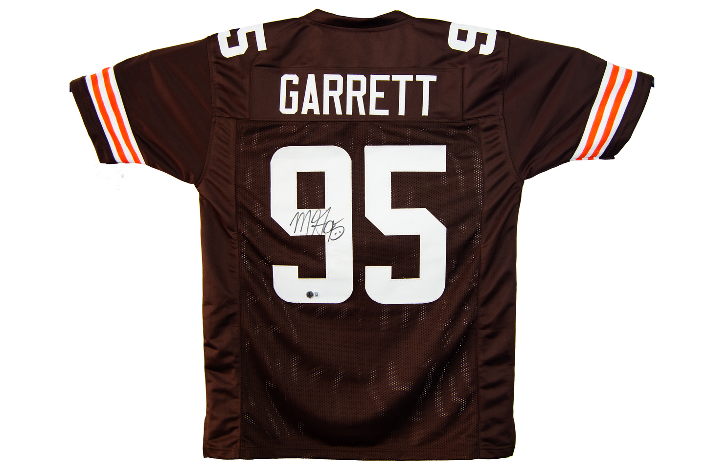 Myles Garrett Autographed Brown Cleveland Custom Jersey