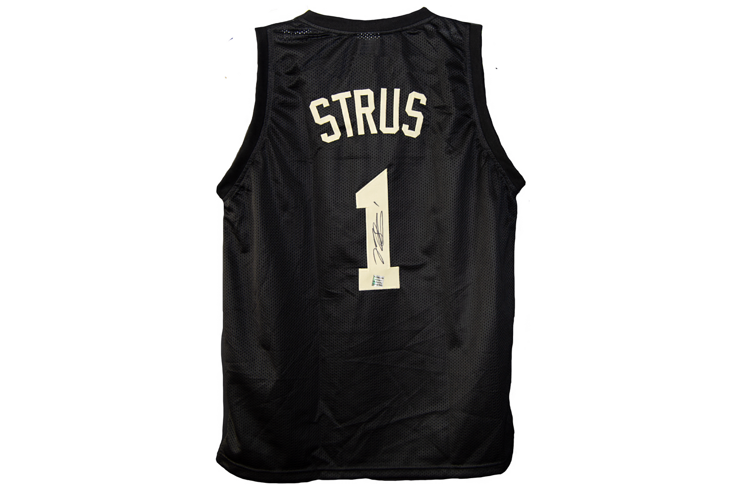 Max Strus Autographed Custom Black Cleveland Cavaliers Jersey