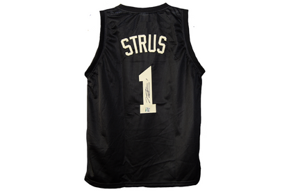 Max Strus Autographed Custom Black Cleveland Cavaliers Jersey