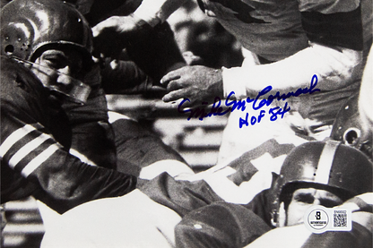 Mike McCormack Autographed 8x10 Cleveland Browns Photo (HOF 84)