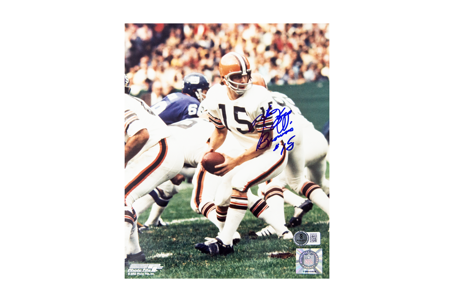 Mike Phipps Autographed 8x10 Cleveland Browns Photo