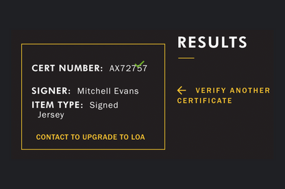 Mitchell Evans Autographed Custom Blue Notre Dame Jersey