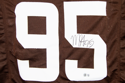 Myles Garrett Autographed Custom Brown Cleveland Jersey