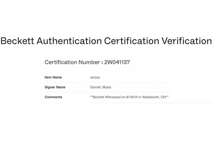 Myles Garrett Autographed Custom Brown Cleveland Jersey