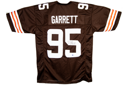 Myles Garrett Autographed Custom Brown Cleveland Jersey