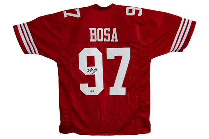 Nick Bosa Autographed Custom Scarlet Ohio State Jersey