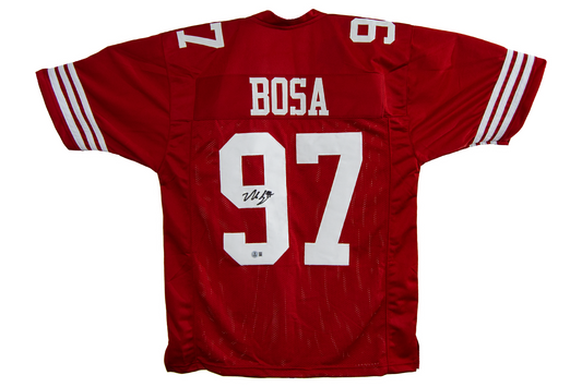 Nick Bosa Autographed Custom Scarlet Ohio State Jersey
