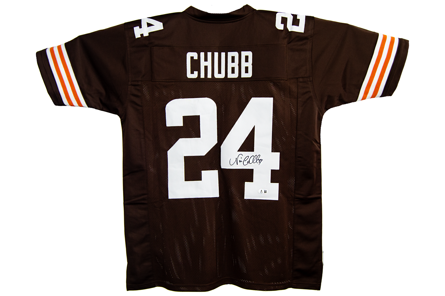 Nick Chubb Autographed Custom Brown Cleveland Jersey