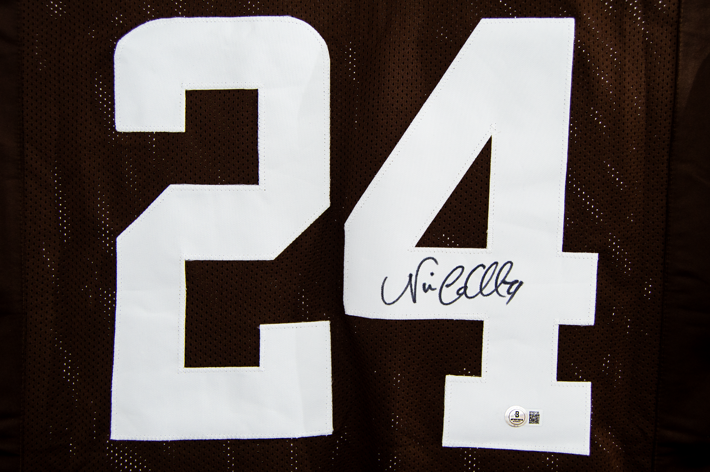 Nick Chubb Autographed Custom Brown Cleveland Jersey