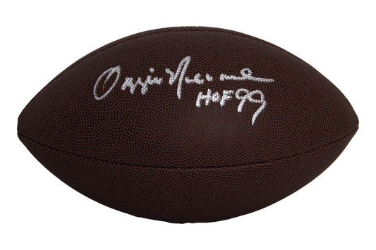 Ozzie Newsome Autographed Football ( HOF 99)