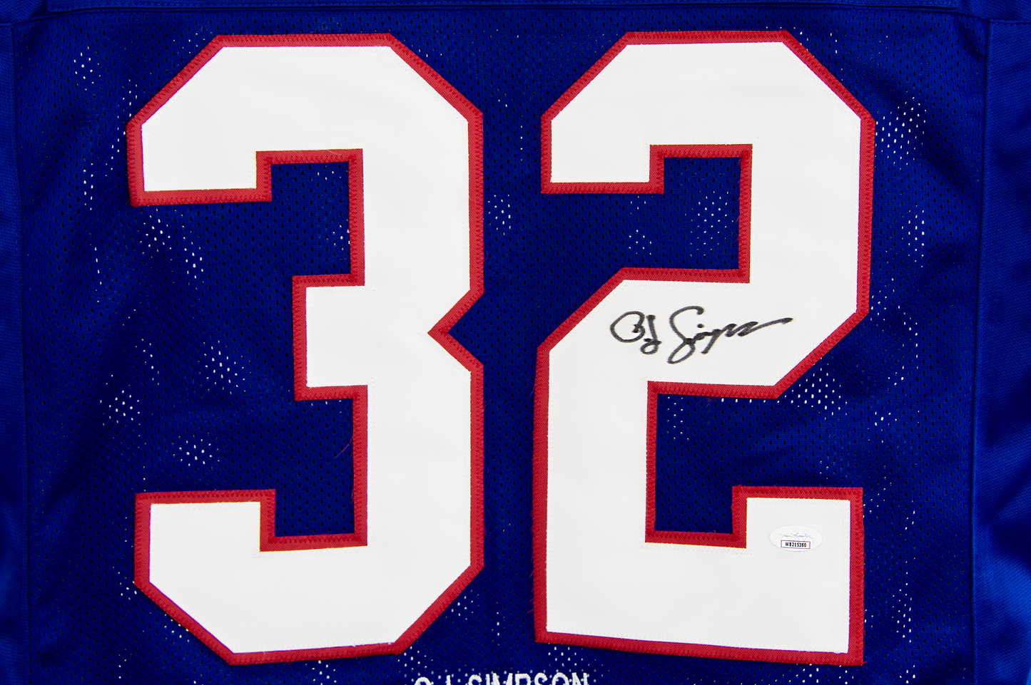 OJ Simpson Autographed Custom Blue Buffalo Career Highlight Jersey