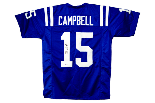 Parris Campbell Autographed Custom Blue Indianapolis Jersey