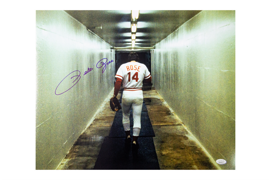 Pete Rose Autographed 16x20 Cincinnati Reds Photo