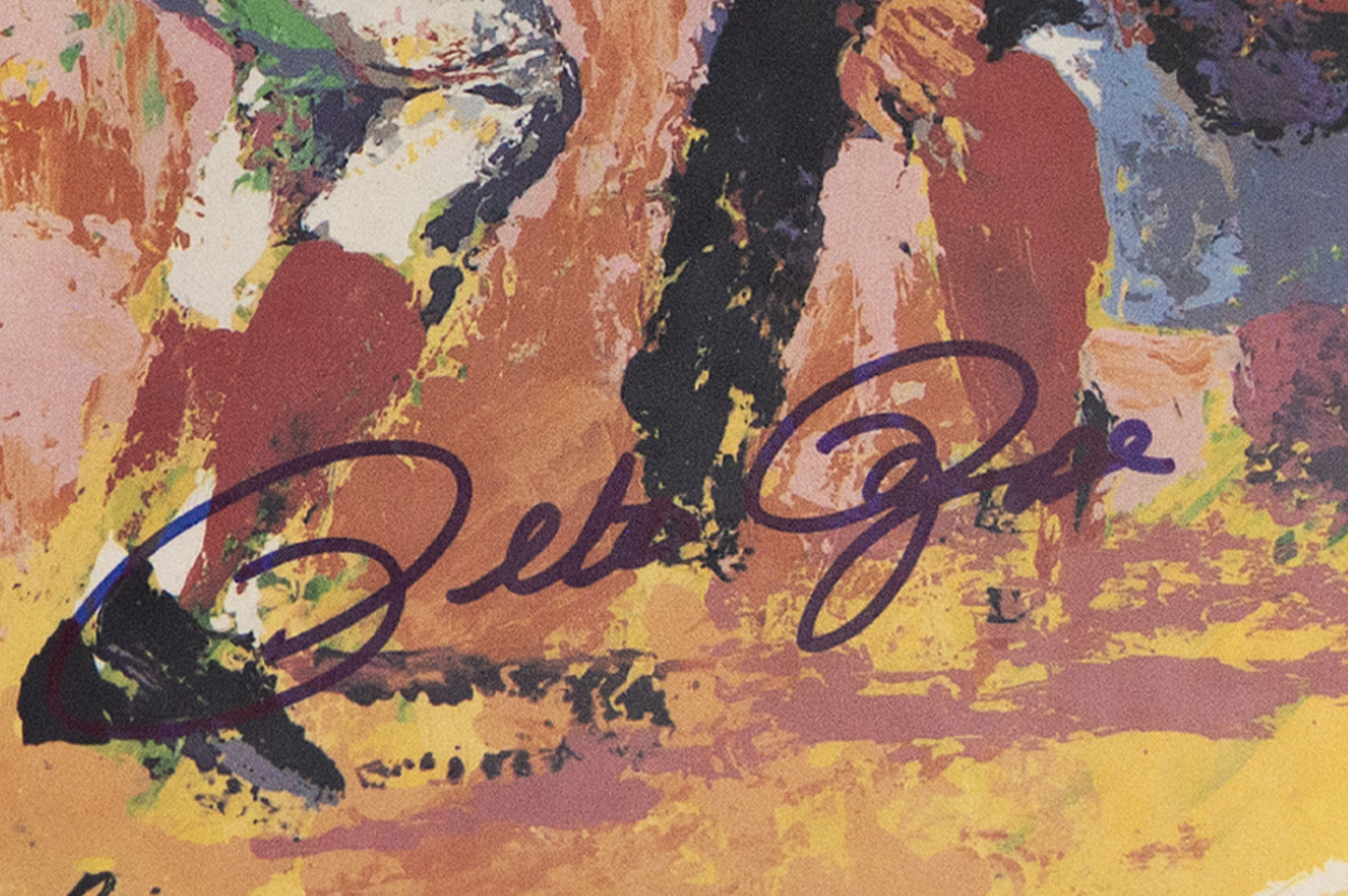 Pete Rose Autographed Leroy Neiman Encapsulated Mint 10 Slab