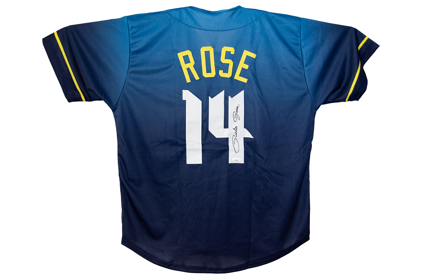 Pete Rose Autographed Custom Blue Philadelphia City Connect Jersey