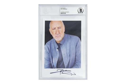 Pete Townshend Autographed Encapsulated Slab Photo