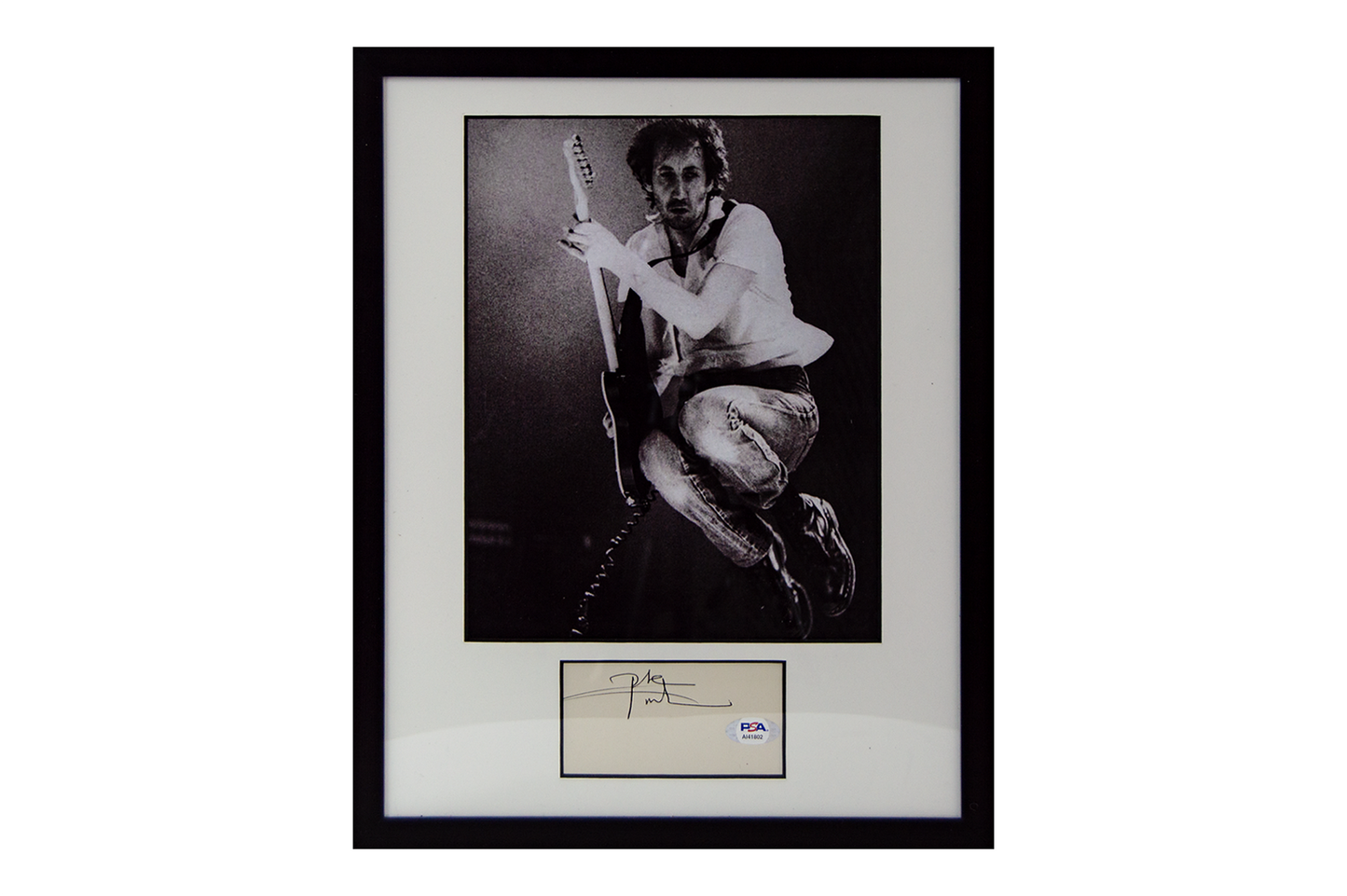 Pete Townshend Autographed Framed Cut Display