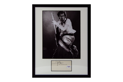 Pete Townshend Autographed Framed Cut Display