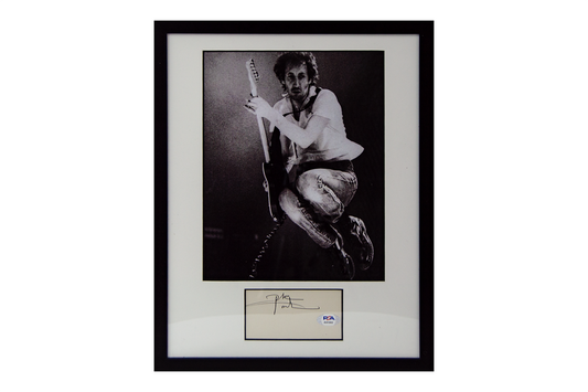 Pete Townshend Autographed Framed Cut Display