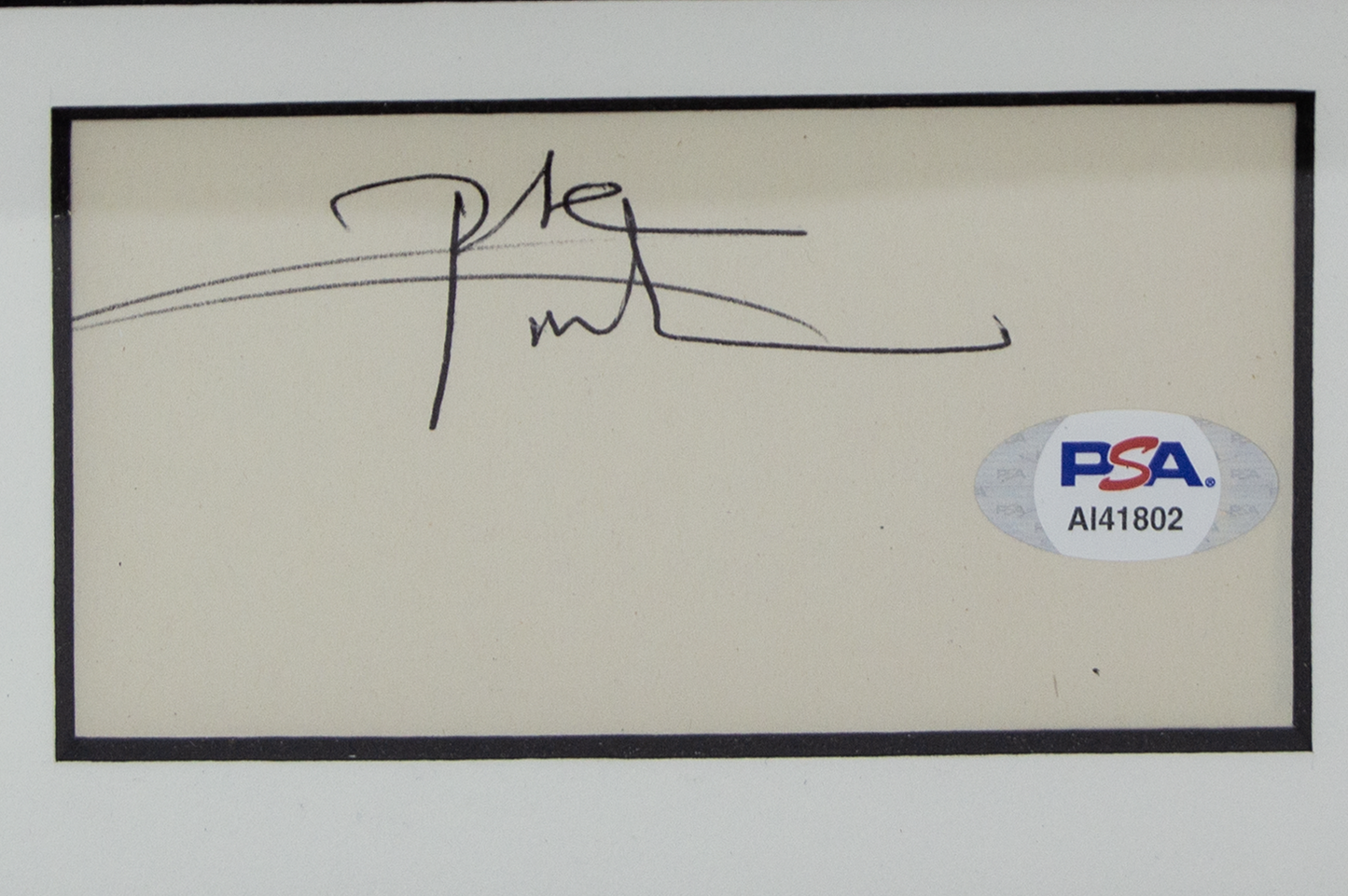 Pete Townshend Autographed Framed Cut Display